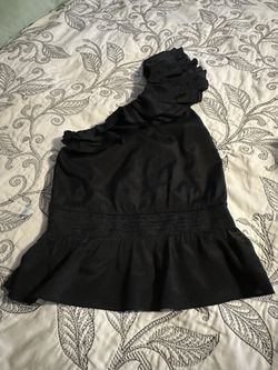 Skirt One  Shoulder Blouse And Dress And Heels