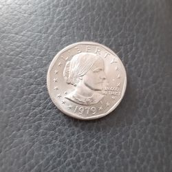 1979-D Susan B Anthony Dollar Coin - VF. Probably error in mark D