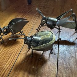 Handcrafted Artisan Bronze Insect Sculpture Collection, Made in Mexico!