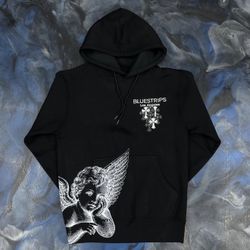BluestripsLA Chrome Cupid Hoodie - Black