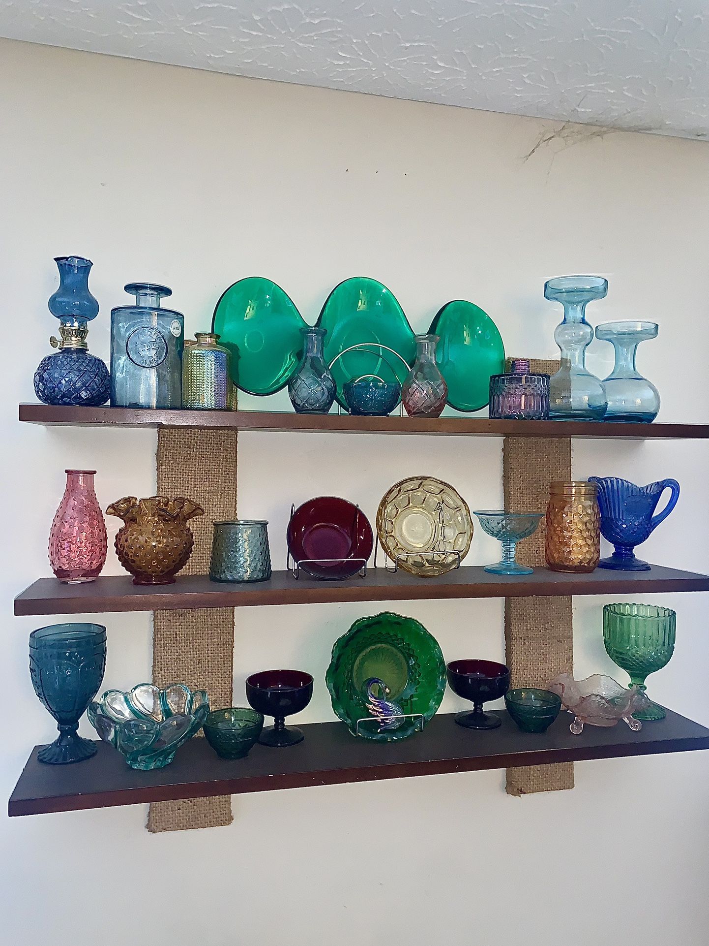 Carnival Glass Colored Glass Collection 