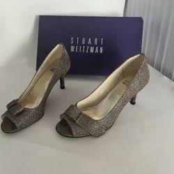 Stuart Weitzman New Years Shimmery Heels 5.5 