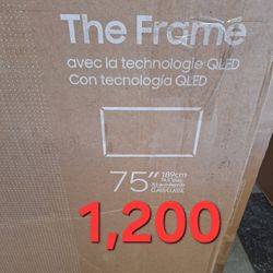 SAMSUNG 75"INCH QLED 4K THE FRAME TV LS03D 