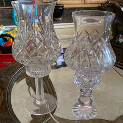 Crystal candle holders