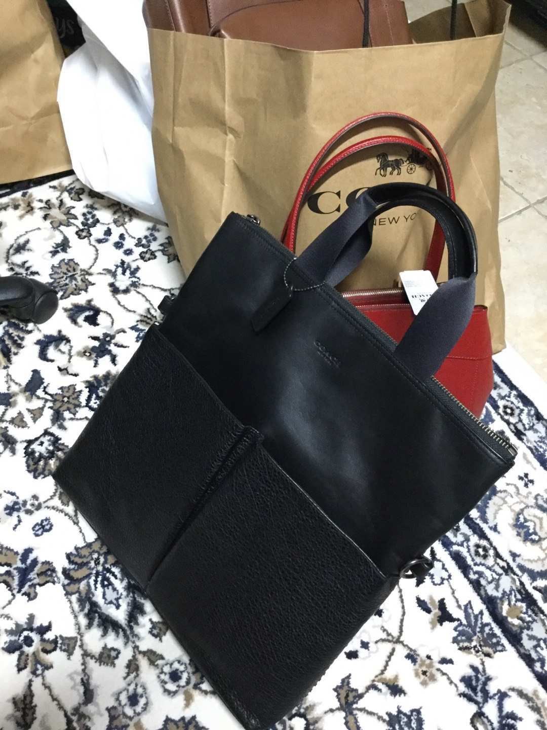 Coach men’s laptop briefcase