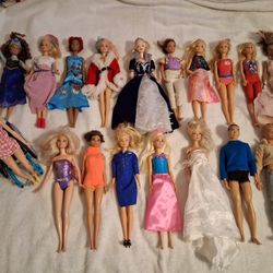 15 Barbies and 2 Boys $45 Dlls. 