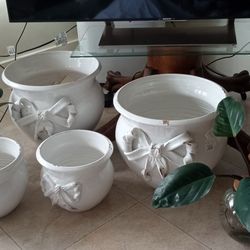 Large and Medium Hand Made Plant Pots.