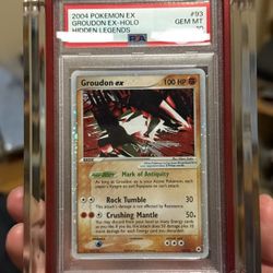 Pokemon PSA 10 Groudon Ex Hidden Legends