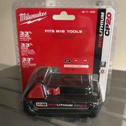 Milwaukee m18 2.0 red lithium battery new