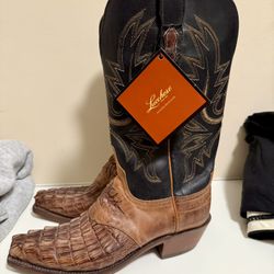 Lucchese Cowboy Boots – Brown/Black – Size 7B – New w/ Tags 