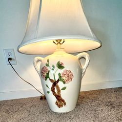 Large Ceramic Painted Lamp Works