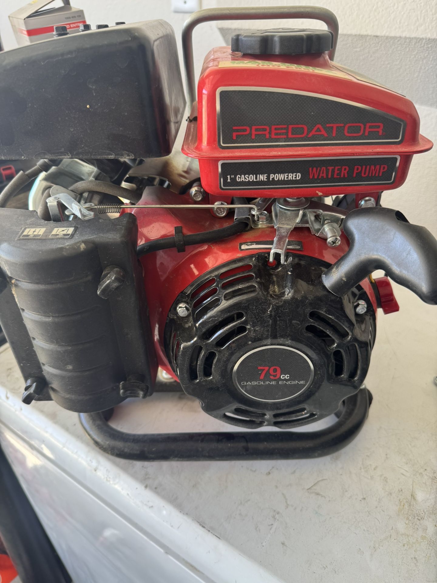 Gas powered water pump
