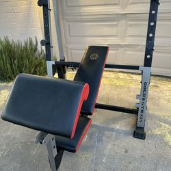 Adjustable Olympic Bench Press W/ Lat Pulldown