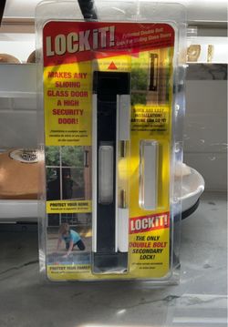 LOCKiT! Double Bolt Sliding Glass Door Lock