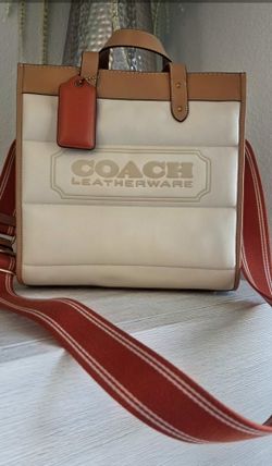 Like-New Coach Tote w/ Colorblock Quilting
