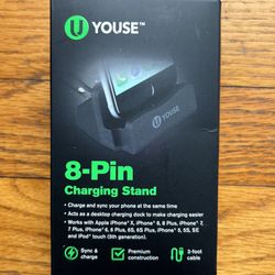Youse 8-Pin Charging Stand iPhone X, 8/8Plus, 7/7Plus, 6s/6sPlus