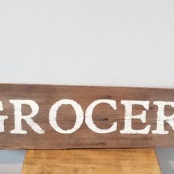 Rustic Grocery Sign