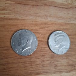 Two 50 Cent Coins