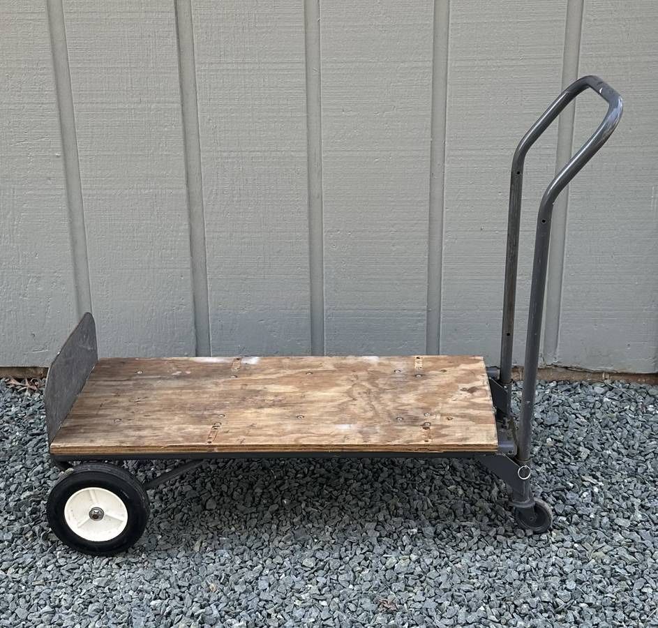 Wood Platform Truck Backed Dolly Wheeled Utility Hand Cart