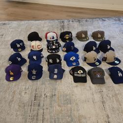 Baseball Caps - Over 30 Never Worn Collectors’ Items Dodgers, Lakers, Rams, Expos, Baseballism Hats/Caps