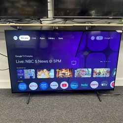 Sony LED Smart Tv 50” w/ Remote & Cords