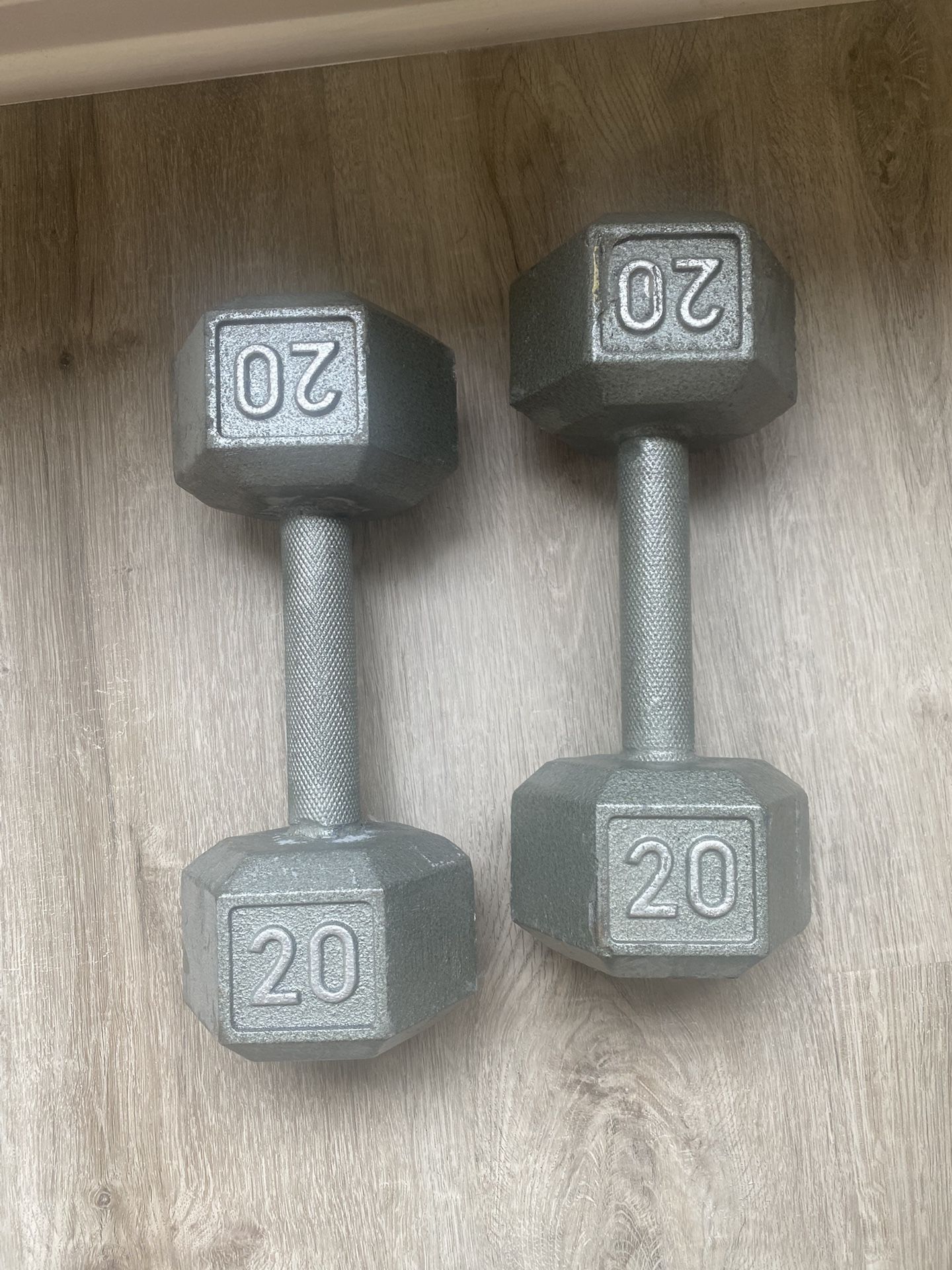 20 lb Metal Hex Dumbbell Hand weights