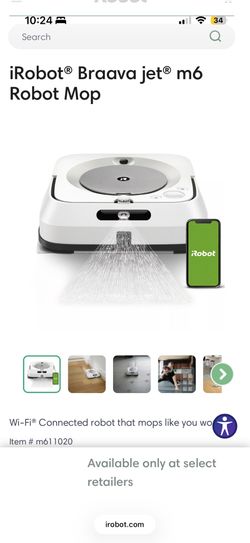 iRobot Braava Jet m6c (6110) Wi-Fi Connected Robot Mop