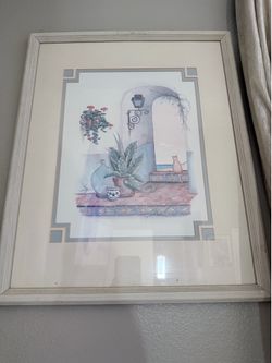 This artwork is a framed print by Southwestern artist Carol Jean Green.