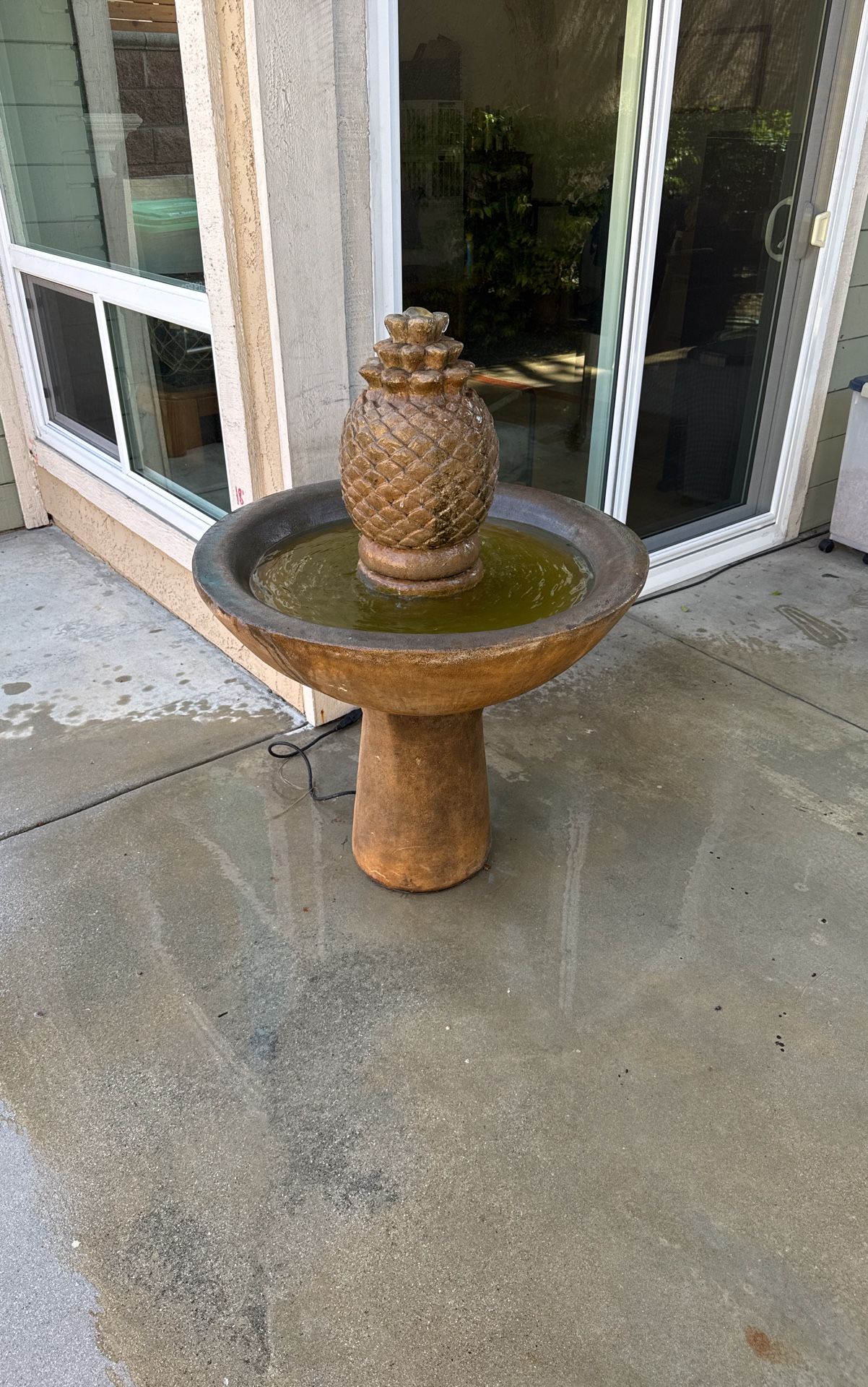 Cement Pineapple Water Fountain