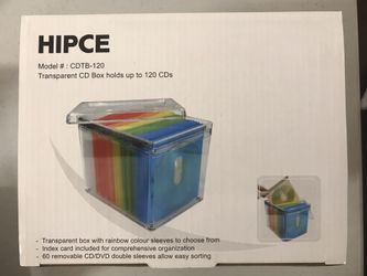 Brand New 120 CD/DVD Storage Box