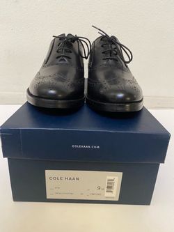 Cole Haan Grand Os Wingtip Oxford Black