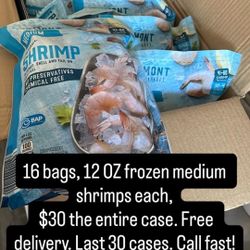 Selling Boxes Of Shrimp