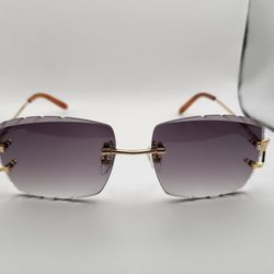 Cartier Rimless Glasses(Gray)