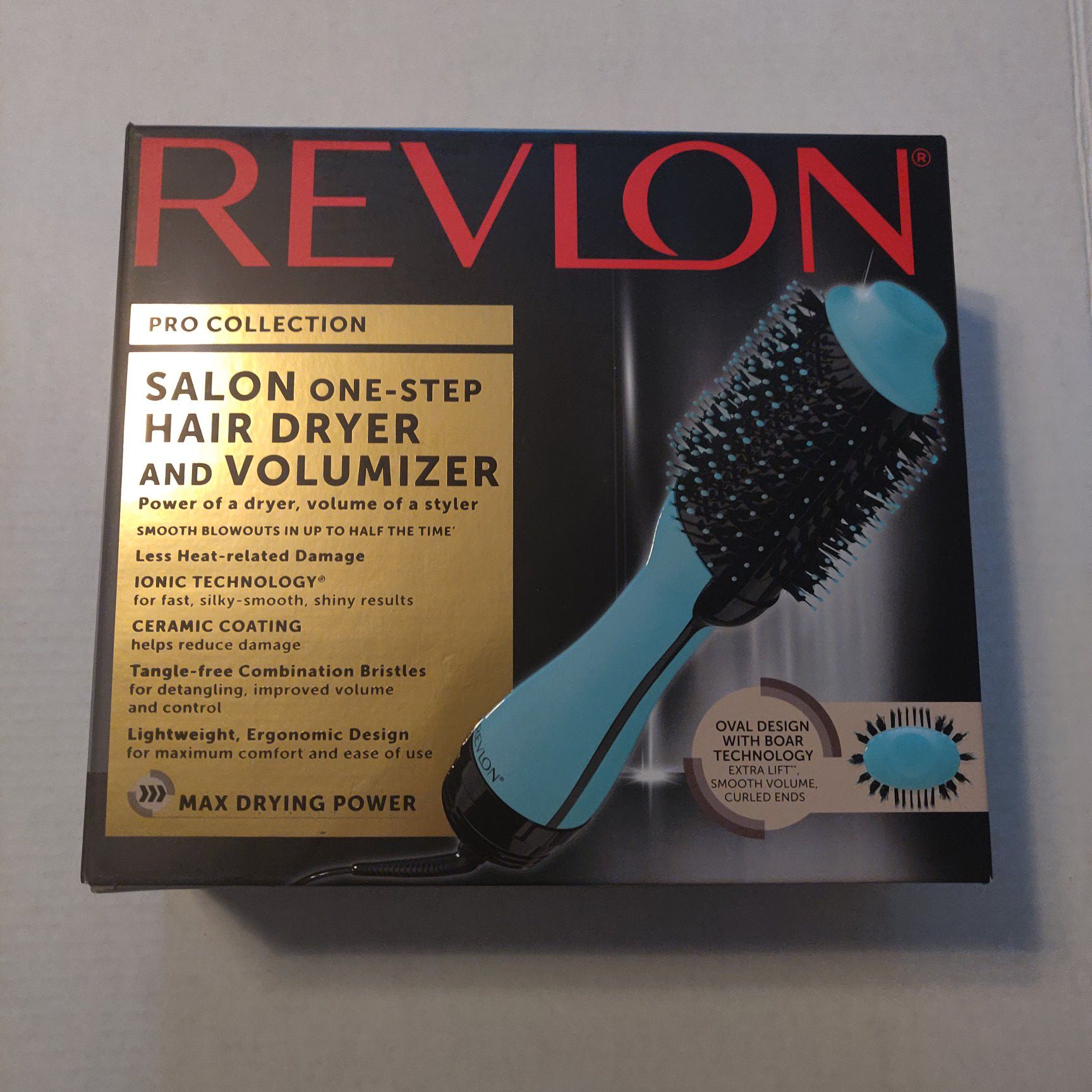 Revlon One-Step Hair Dryer & Volumizer Hot Air Brush, Mint
