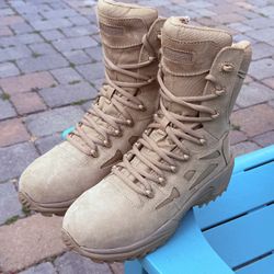 Reebok Men's Tan RB8894 Rapid Response EH Composite Toe Military Boots US Sz 10.5