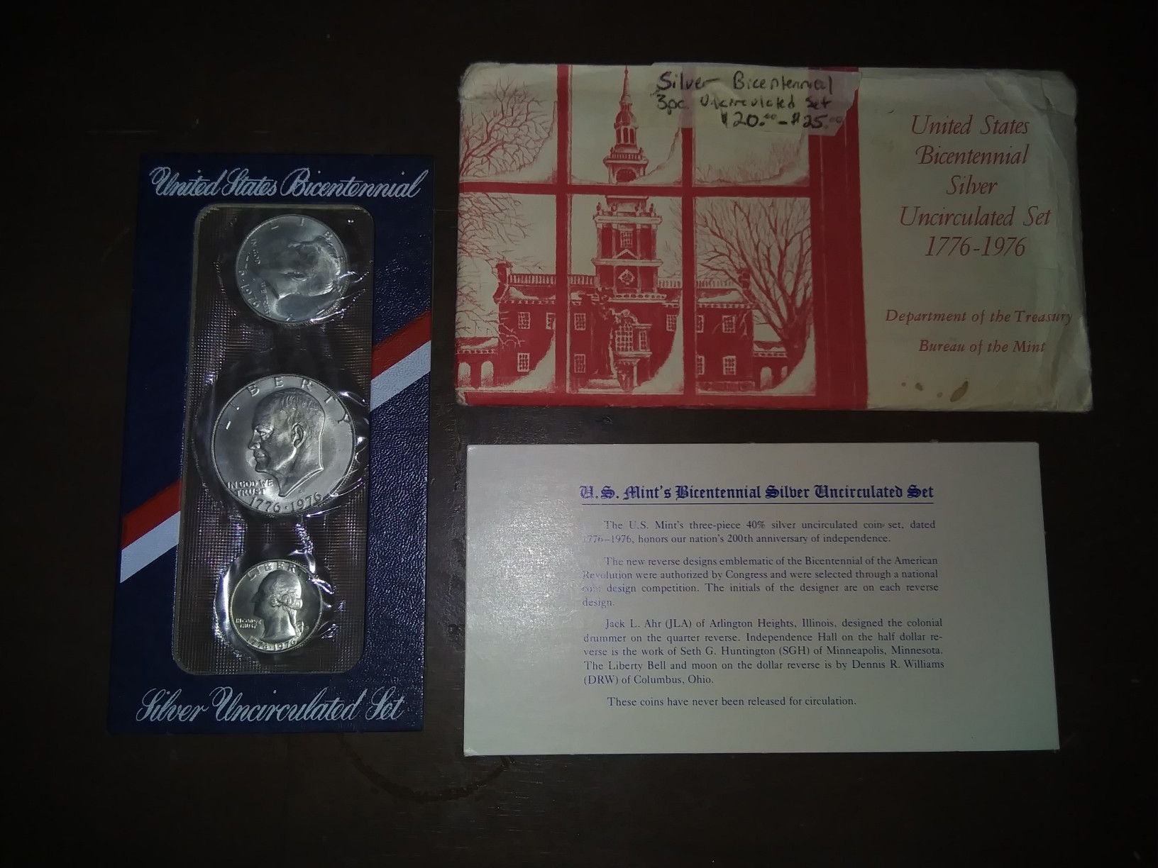 United States Bicentennial Silver Set 1776-1976