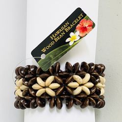 Hawaiian Wood Bean Bracelet NWT