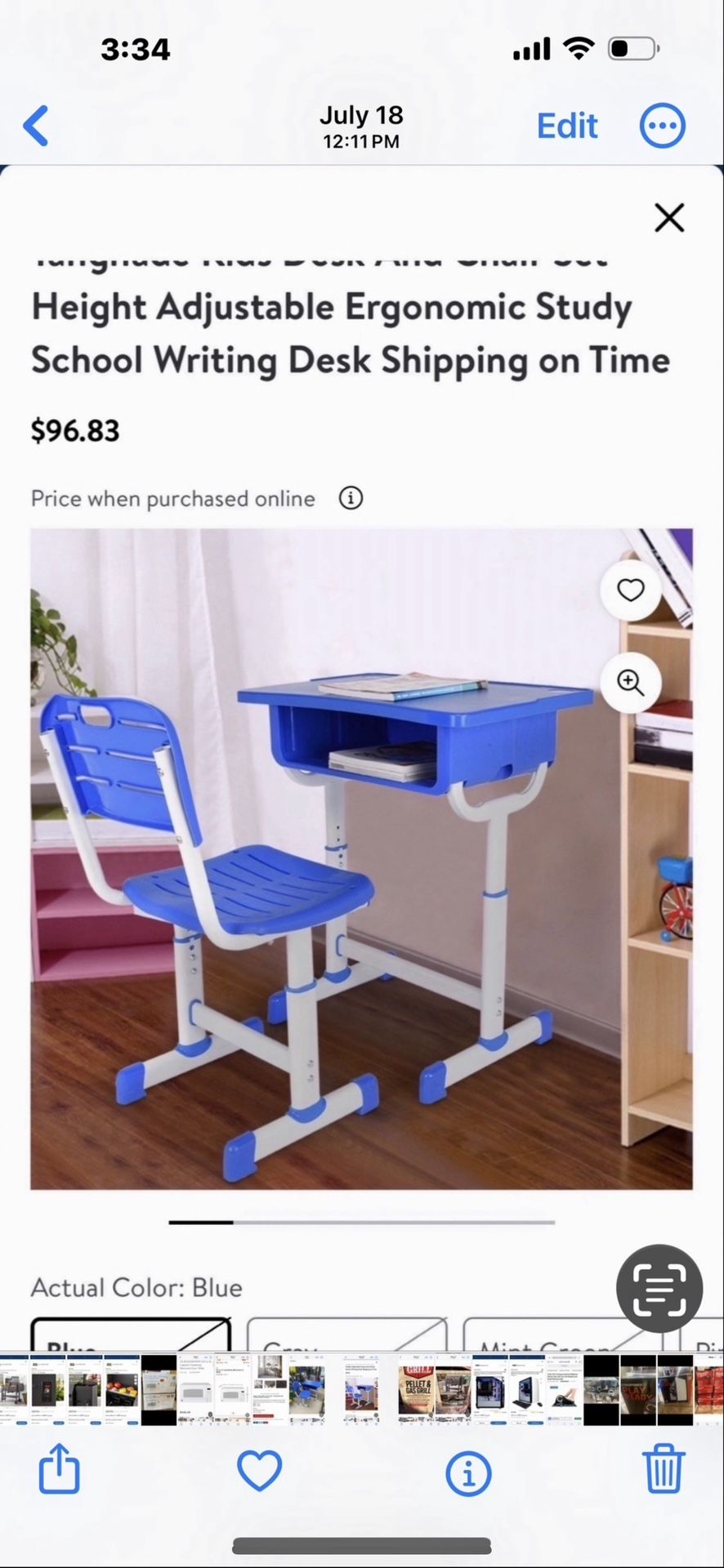 Desk And Chair Kids New 