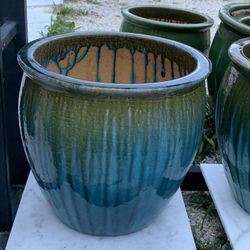 Glazed Ceramic Pot 12x12"