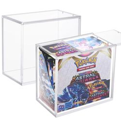 Acrylic Pokémon Booster Box Display Cases with Magnetic lid