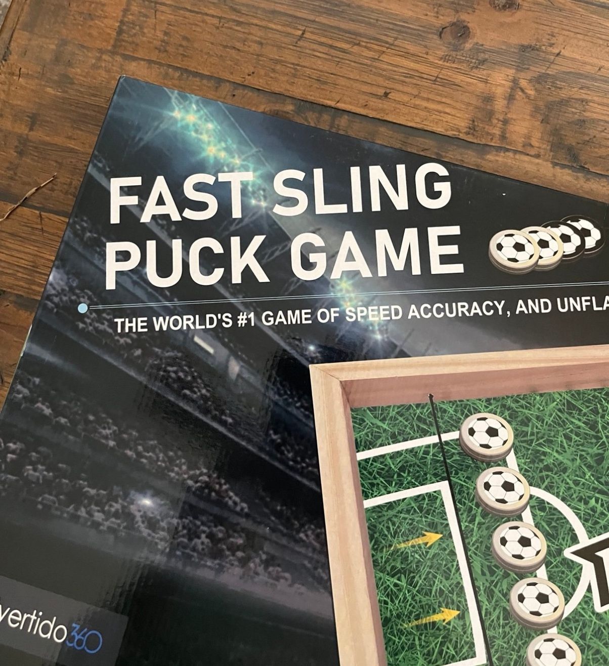 Fast Sling Puck Game, Extra Large Size 22.2 x 12.2 in.