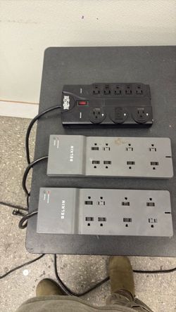 Lot of 3 Surge Protectors – Tripp Lite & Belkin