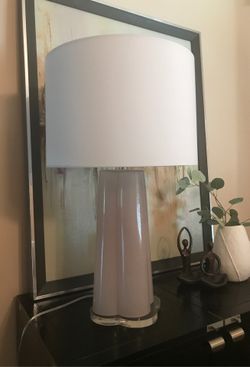 Beautiful soft pink Ethan Allen Table Lamp. Top Quality