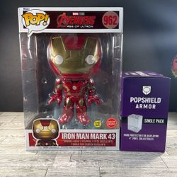 Funko Pop! Jumbo - Marvel - Iron Man Mark 43 #962 (Glow) (GameStop Exclusive)