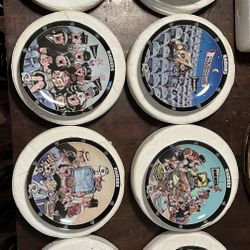 Oakland Raiders "The Ultimate Raiders Fan" Plate Set Gary Patterson Danbury