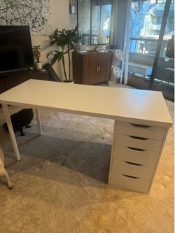 IKEA desk with drawer storage