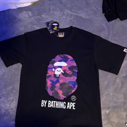 A Bathing Ape Purple Camo Shirt