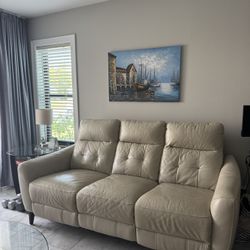 Leather Recliner Couch