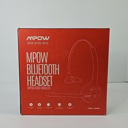 MPOW BH323A Wired USB Headset, Single Side USB Headset - Black - Open Box 