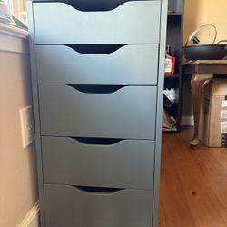 IKEA ALEX Drawer Unit (Gray Turquoise) – 5 Drawers, Great Condition